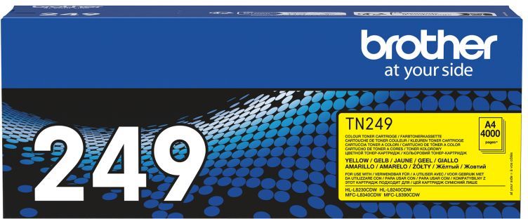 Toner jaune trés haute capacité - BROTHER - TN249Y - 4000 pages
