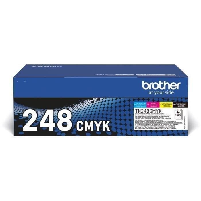 Brother TN248VAL Multipack - Pack de 4 - noir, jaune, cyan, magenta - original - boîte - cartouche de toner - pour Brother DCP-L3515, L3520, L3555, L3560, HL-L3220, L3240, MFC-L3740, L3760, L8340, L8390