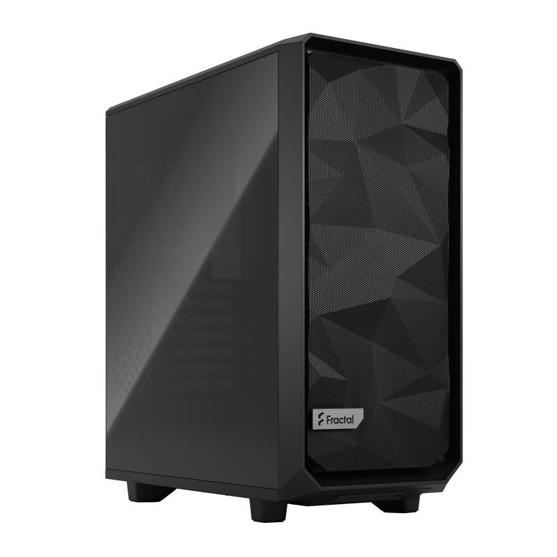 Boitier Moyen Tour ATX Fractal Design Meshify 2 Compact avec panneau vitré (Noir)