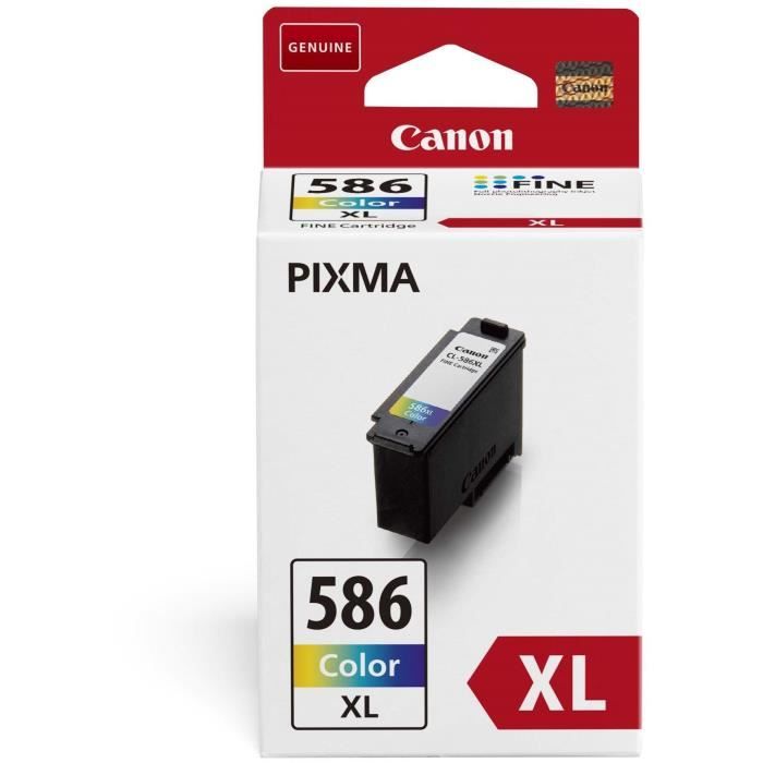 Canon CL-586XL - À rendement élevé - couleur (cyan, magenta, jaune) - original - cartouche d'encre - pour PIXMA TS7650i, TS7750i