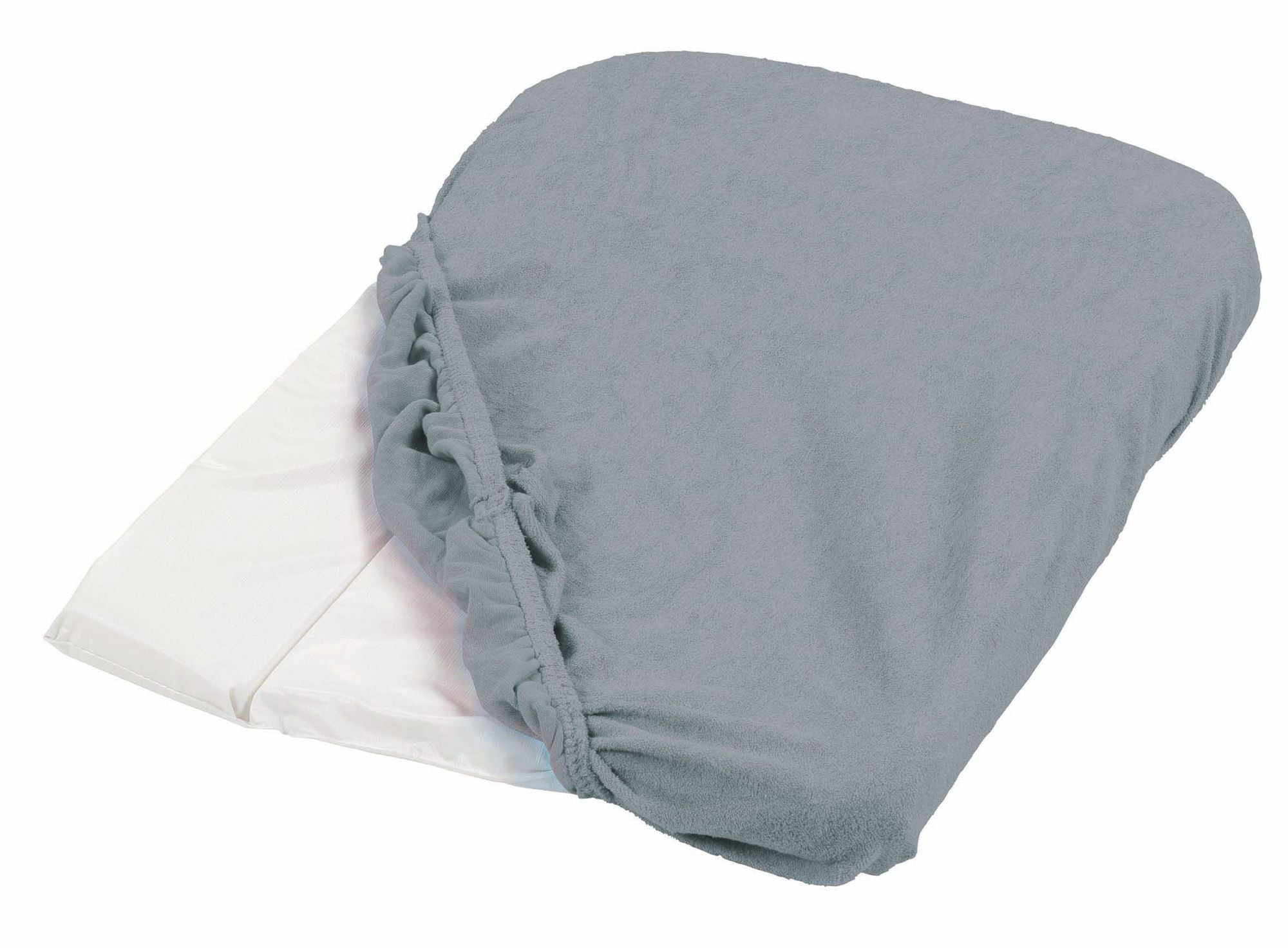 Housse de matelas a langer - CANDIDE - Eponge - 50 x 75 cm - Gris