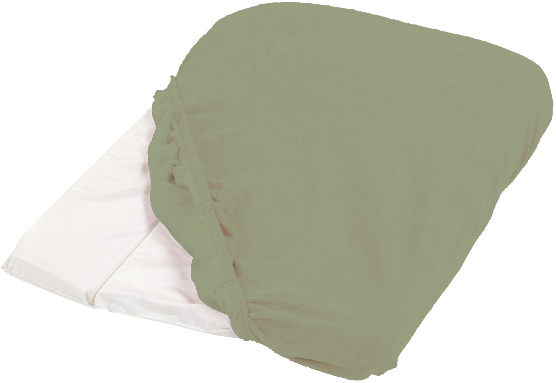 Housse de matelas a langer - CANDIDE - Eponge - 50 x 75 cm - Kaki