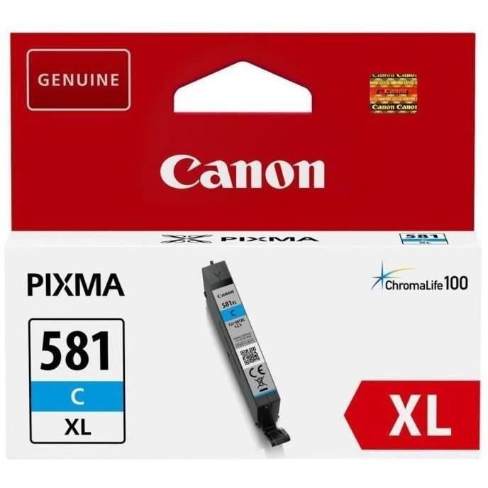 Cartouche d'encre originale Canon CLI-581C XL Cyan