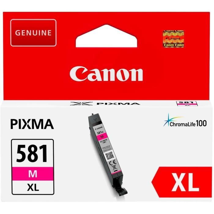 Cartouche d'encre originale Canon CLI-581M XL Magenta