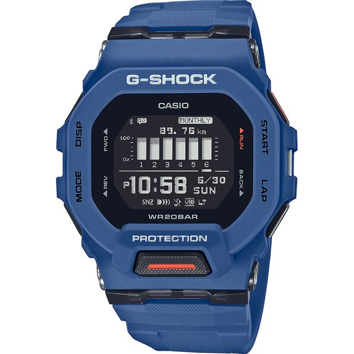 Montre intelligente Casio G-SQUAD STEP TRACKER BLUETOOTH®  ***SPECIAL PRICE*** Bleu Noir
