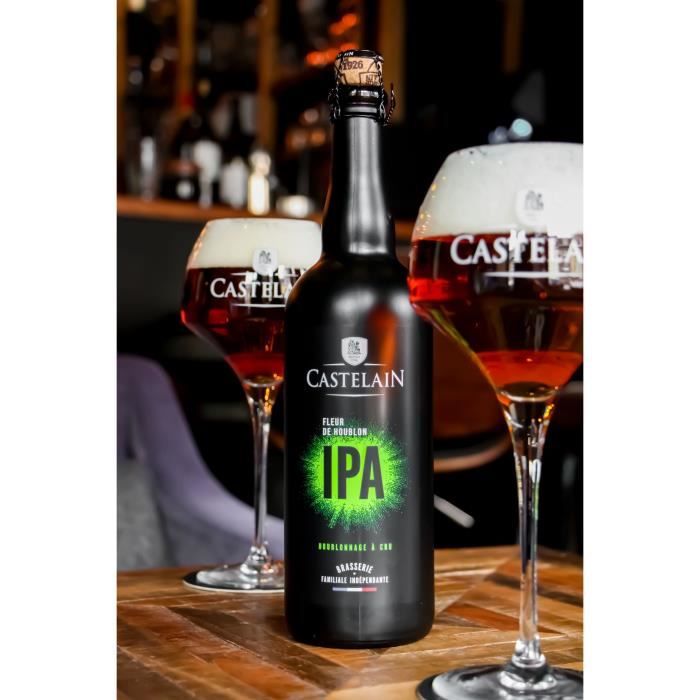 Biere IPA Fleur de Houblon - Castelain - 6.50% Vol. - 75cl