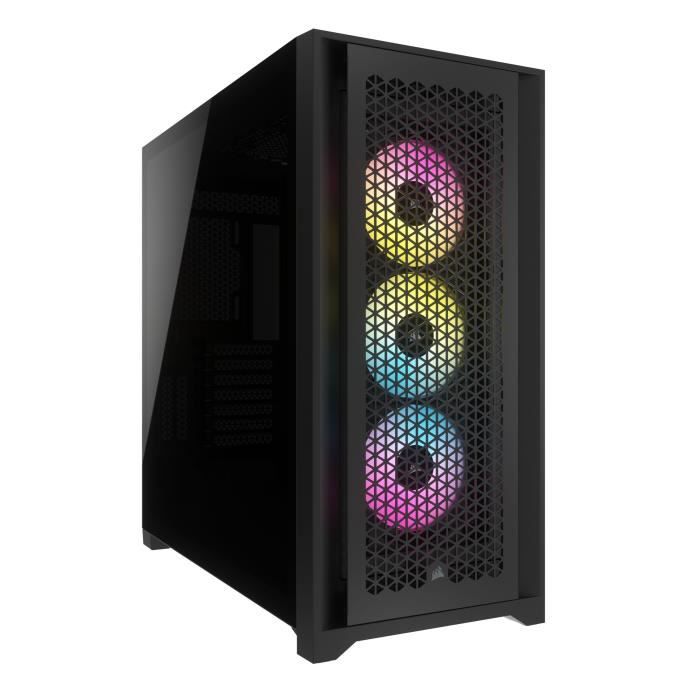 Boitier Moyen Tour E-ATX Corsair Frame 5000D RS RGB avec panneau vitré (Noir)