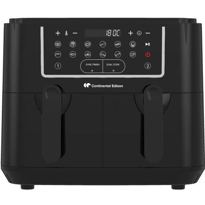 Friteuse à Air Continental Edison Noir 2400 W 9 L