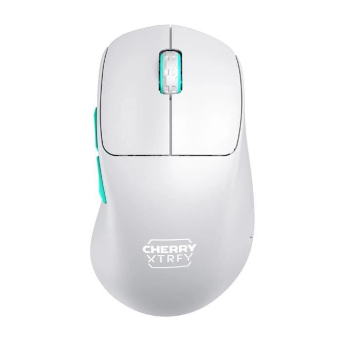 CHERRY Xtrfy M64 - Souris - ergonomique - optique - 5 boutons - sans fil - 2.4 GHz - récepteur sans fil USB - noir