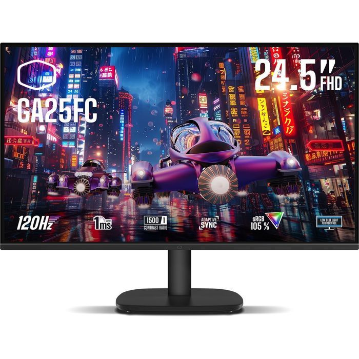 Ecran PC - COOLER MASTER - 24,5'' - FHD - 120Hz - IPS - 1ms - GA25FC