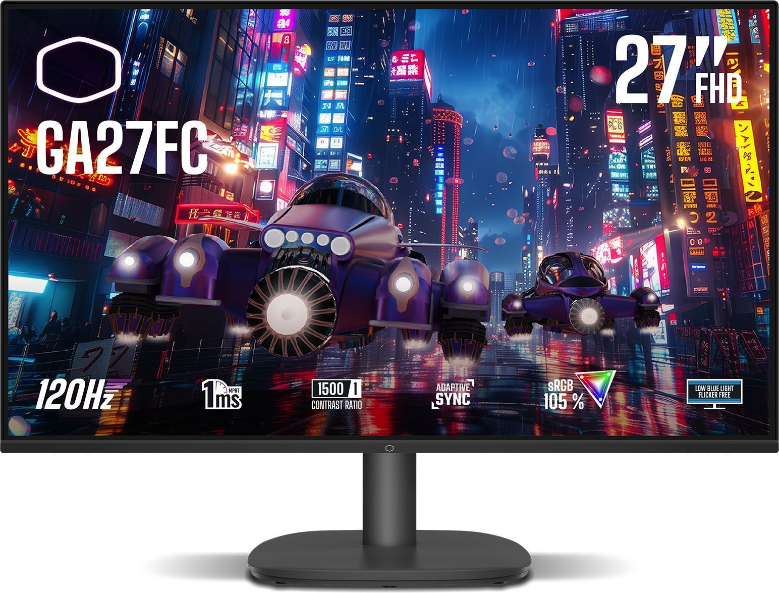 Ecran 27" Cooler Master GA27FC Full HD 120Hz (Noir)