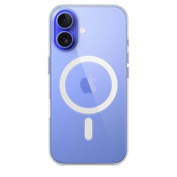 Apple - Coque de protection pour téléphone portable - compatibilité avec MagSafe - polycarbonate - clair - pour iPhone 16