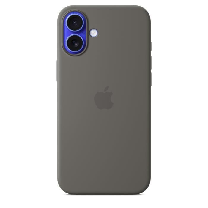 Apple - Coque de protection pour téléphone portable - compatibilité avec MagSafe - silicone - gris pierre - pour iPhone 16 Plus
