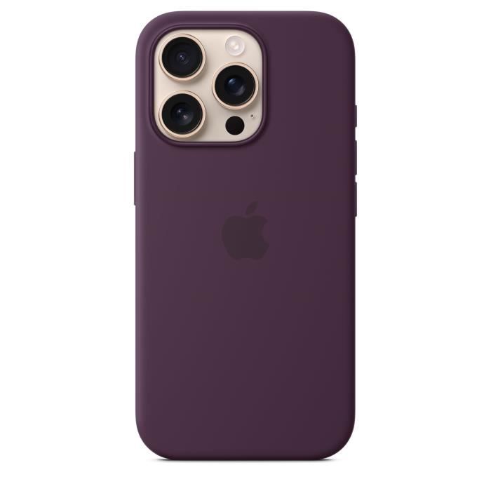 Apple - Coque de protection pour téléphone portable - compatibilité avec MagSafe - silicone - lie-de-vin - pour iPhone 16 Pro