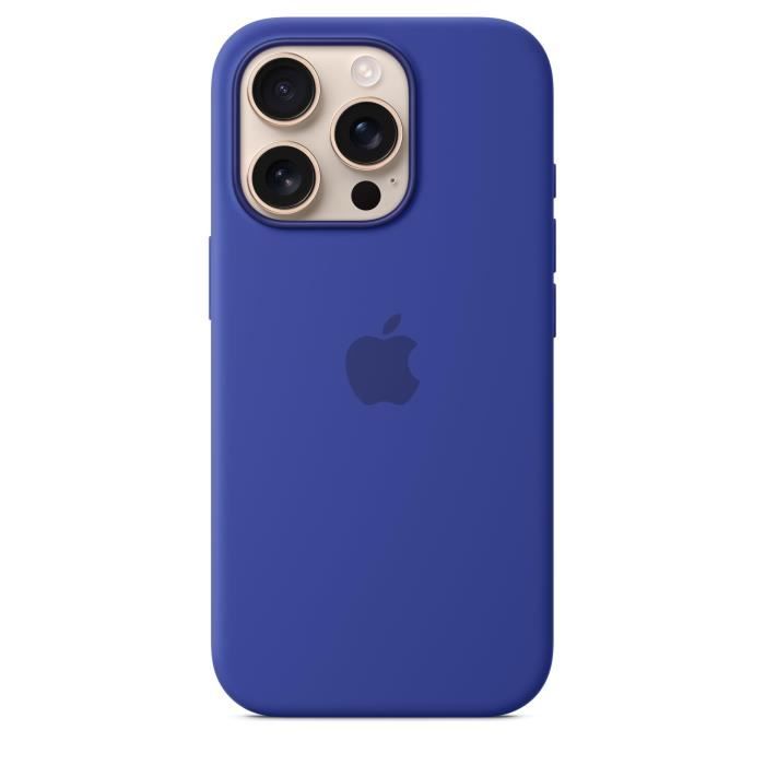 Apple - Coque de protection pour téléphone portable - compatibilité avec MagSafe - silicone - bleu d'outremer - pour iPhone 16 Pro