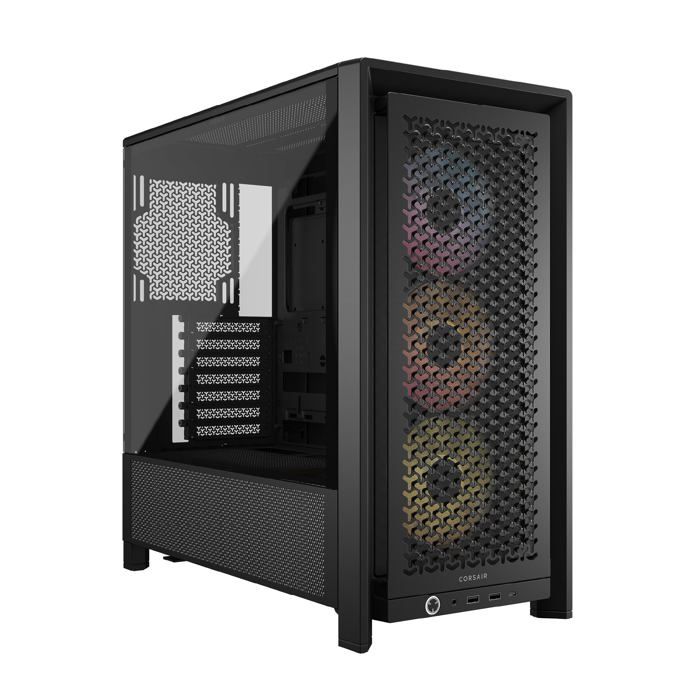 Boitier Moyen Tour ATX Corsair Frame 4000D RS RGB avec panneau vitré (Noir)
