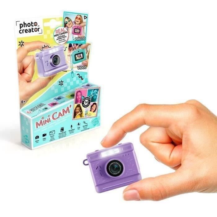 Canal Toys  Photo Creator  Appareil Photo et Vidéo Numérique Mini Cam'  Vintage - avec Porte-clé et Carte SD 1Go Incluse  CLK 06