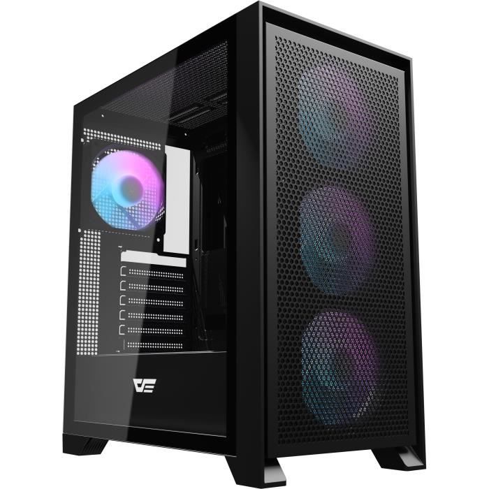 Boitier sans alimentation - DARKFLASH DRX70 MESH - Moyen tour - Format ATX - Noir