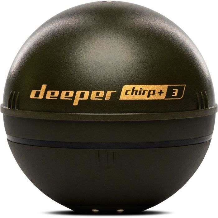 Sondeur de peche sans fil avec GPS et création carto 3D  - DEEPER - CHIRP+3D - Noir