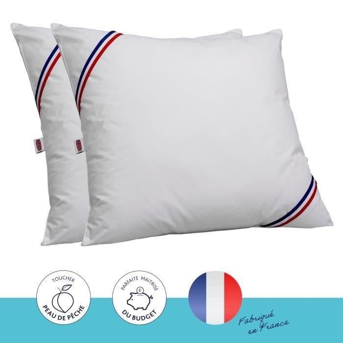 Jeu de 2 coussins DODO Blanc 60 x 60 cm (2 Unités)