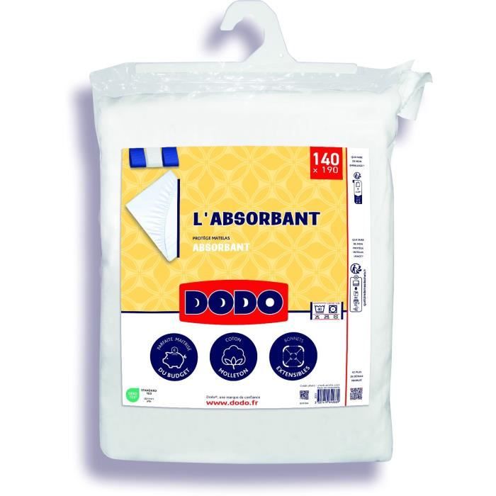Protege matelas absorbant - 140x190 cm - Polyester