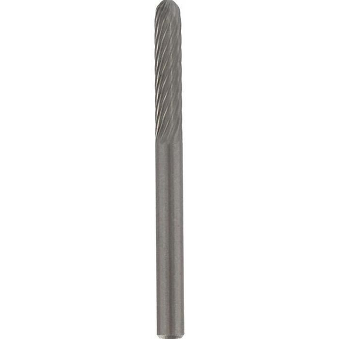 Fraise en carbure de tungstene DREMEL 9903 - Diametre 3,2 mm - Bout cône - Pour sculpter et graver le bois/métal