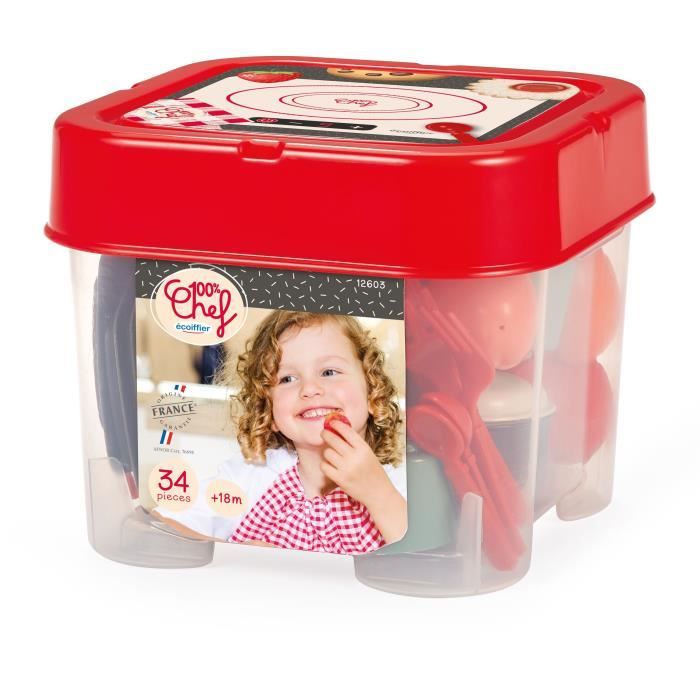 Coffret dinette - ECOIFFIER - 34 pieces - Des 18 mois