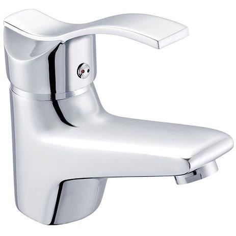 Mitigeur de lavabo - EDOUARD ROUSSEAU - Nelson - Aérateur réducteur de débit - Design sobre - Cartouche céramique Ø 40 mm - Chromé