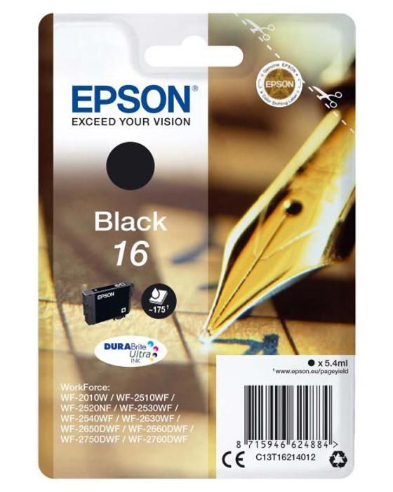 Cartouche d'Encre Compatible Epson C13T16214012 Noir