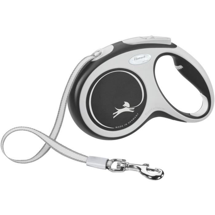 Laisse-sangle - KERBL - Flexi NewConfort - Taille M - 5-m - Max.25 kg - Noir