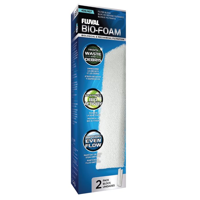FLUVAL 2 blocs de mousses 406 - Pour aquarium