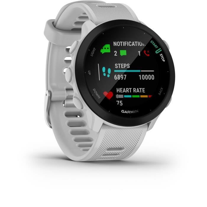 Montre intelligente GARMIN Forerunner 55 Blanc 1,04"