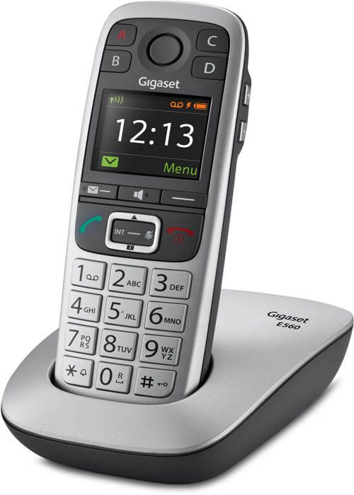 Gigaset Téléphone sans fil dect silver - giga e 560 silver