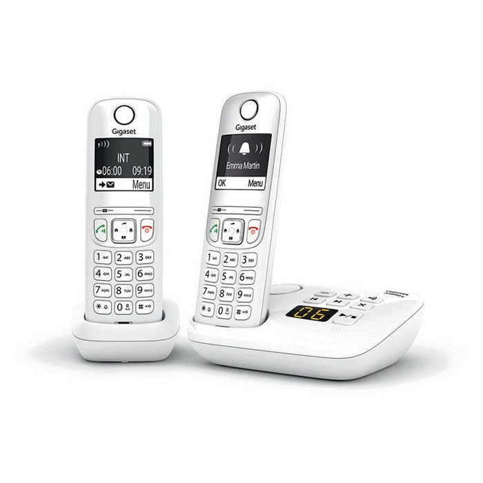 Téléphone Sans Fil Gigaset AS690A Duo Blanc