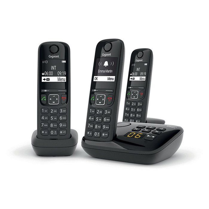 Téléphone fixe Gigaset AS690A Trio Noir