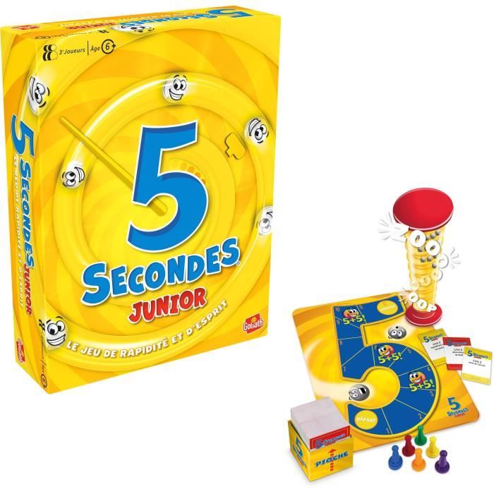 5 Secondes junior - Jeu d'ambiance et de rapidité - GOLIATH - Des 6 ans