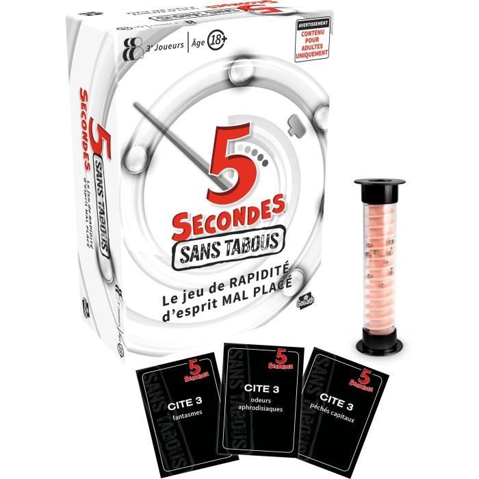 5 secondes sans tabous - Jeu d'ambiance - GOLIATH - Des 18 ans