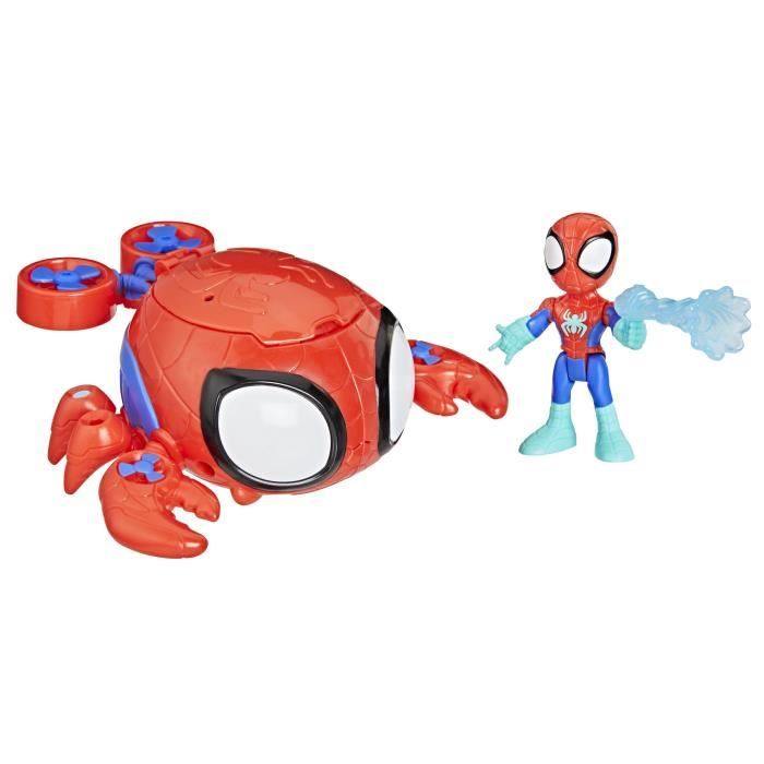 Spidey Araignée de mer Water-Webs, Figurine et véhicule, Marvel Spidey et ses Amis Extraordinaires, Des 4 ans