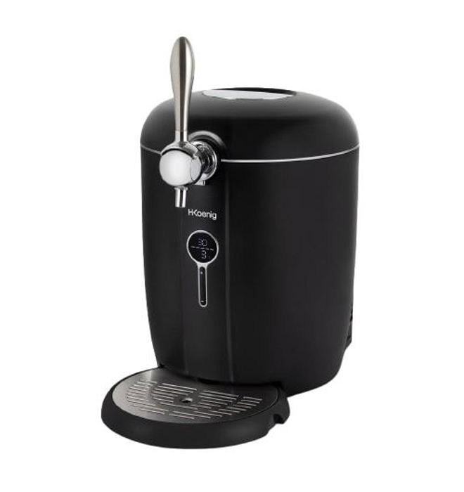 Tireuse a biere HKoeNIG BW1688 - Capacité 6L - Température réglable 3°C a 12°C 6 - Compatible tous fûts - Noir