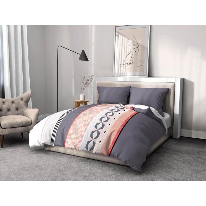Parure de couette HOME LINGE PASSION Bleu 220 x 240 cm