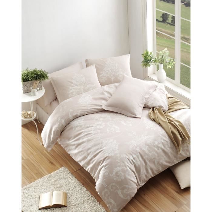 Parure de couette Blanc Lit king size 3 Pièces