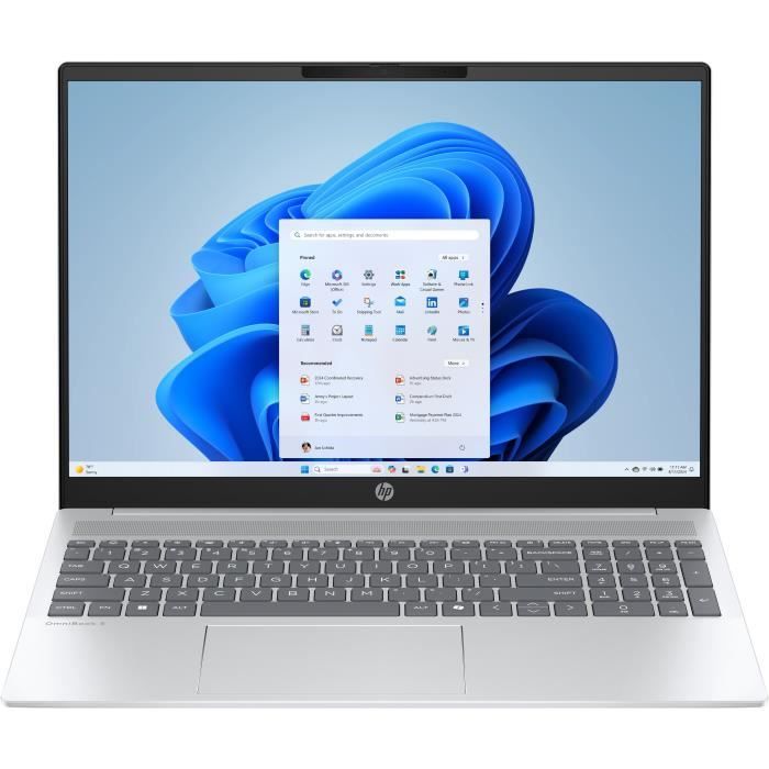 PC Portable HP Omnibook 5 16-bc1001nf - Windows 11 - 16 2K IPS - Ryzen 7 8840U - RAM 16Go - Stockage 512Go SSD - AZERTY