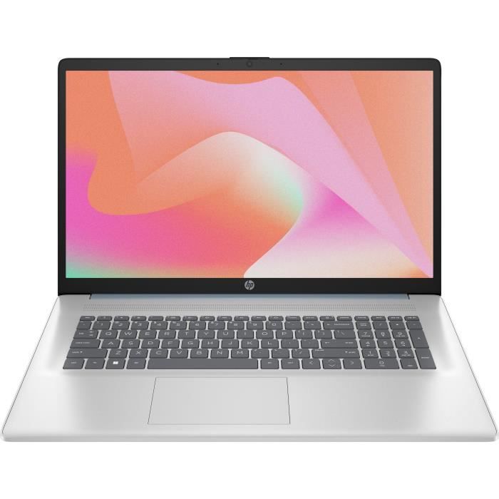 PC Portable HP 17-cn3066nf - Windows 11 - 17,3 HD+ - Core i3-N305 - RAM 8Go - Stockage 512Go SSD - AZERTY