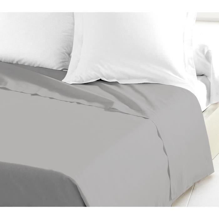 Drap Lovely Home Gris Gris clair 240 x 300 cm