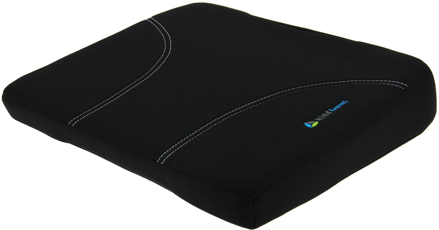 Coussin correcteur assise auto en mousse 38,5 x 32 x 7/4,5 cm - KINE TRAVEL - développés et testés avec un kiné
