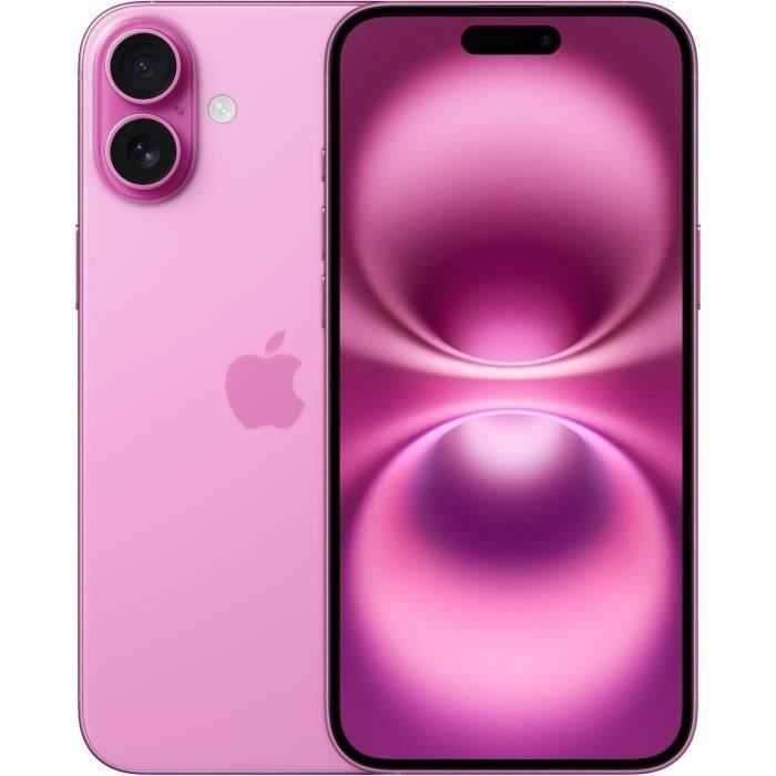 Apple iPhone 16 Plus - 5G smartphone - double SIM / Mémoire interne 512 Go - écran OEL - 6.7" - 2796 x 1290 pixels - 2x caméras arrière 48 MP, 12 MP - front camera 12 MP - rose
