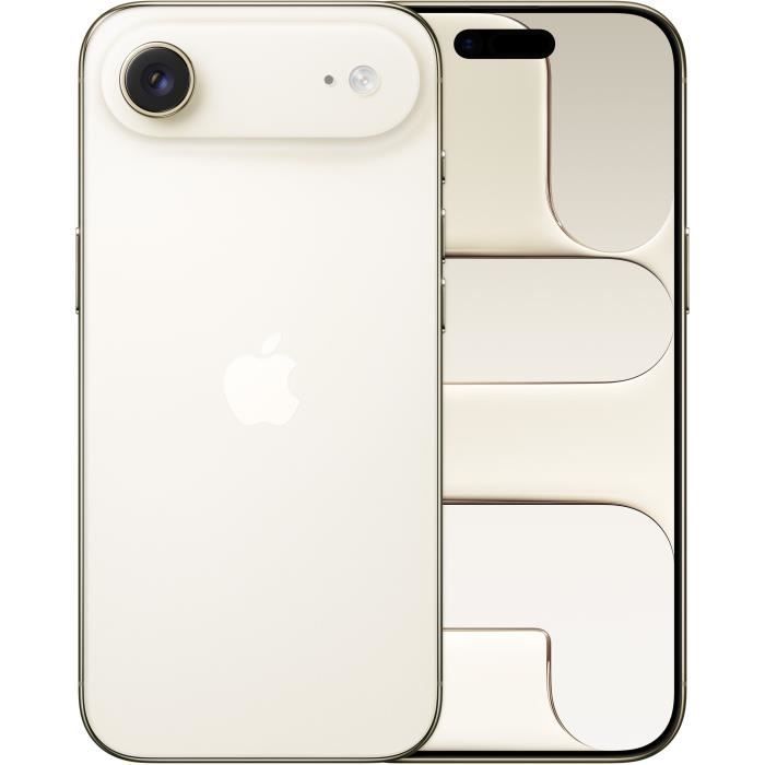 Apple iPhone Air - 5G smartphone - double SIM / Mémoire interne 512 Go - écran OEL - 6.5" - 2736 x 1260 pixels (120 Hz) - rear camera 48 MP - front camera 18 mégapixels - or clair