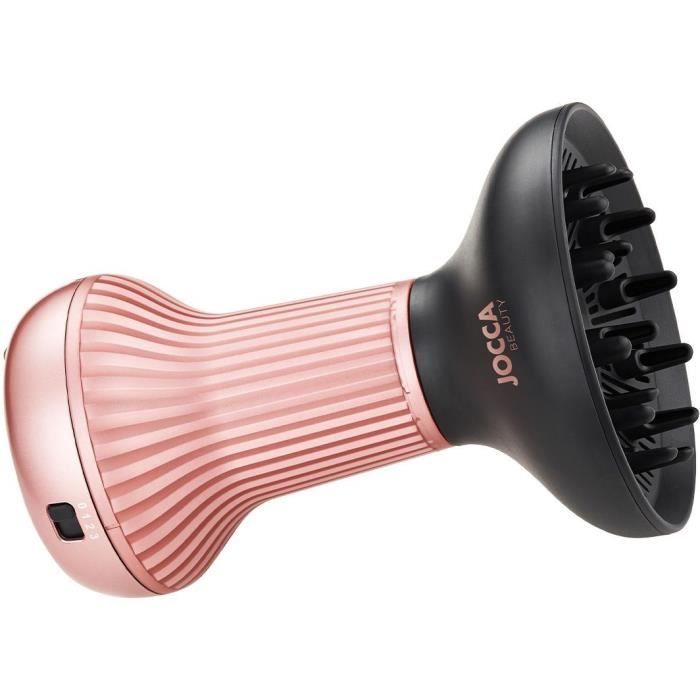 Diffuseur seche cheveux - JOCCA - 2353 - 3 vitesses et températures - Technologie ionique anti-frisottis - 800 W
