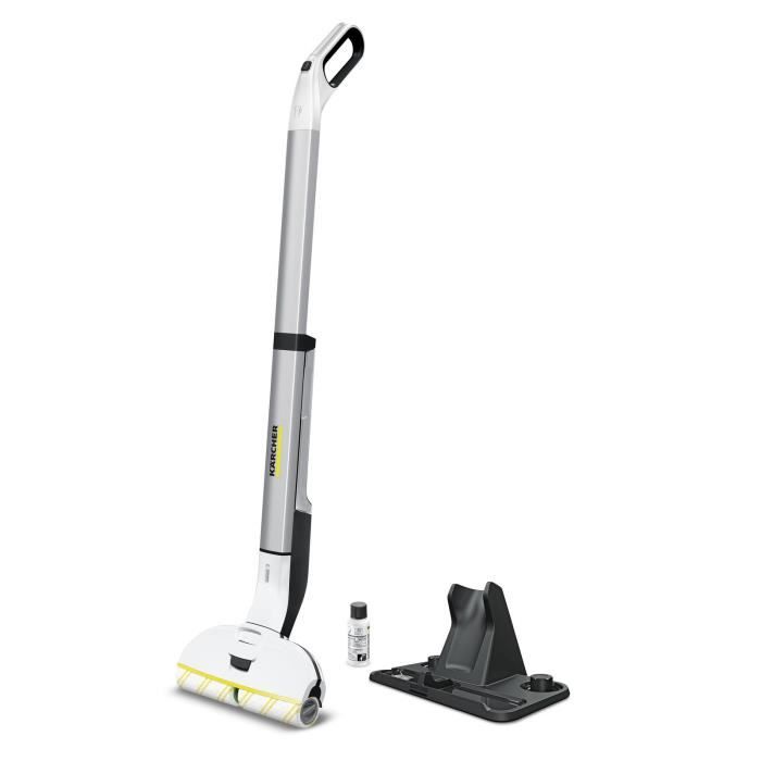 KARCHER EWM 2 - Balai serpilliere électrique sans fil - Permet de nettoyer jusqu'a 60 m² - Tout type de sols durs