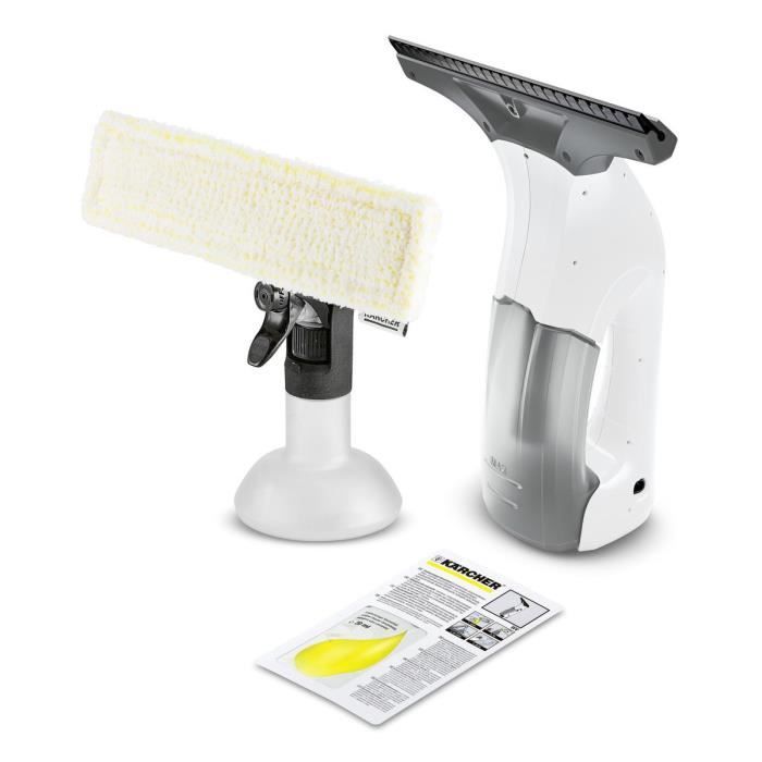 KARCHER WV 1 Plus - Nettoyeur de vitres - Raclette large 250 mm - Autonomie 25 min - Nettoie jusqu'a 70m² (environ 23 vitres)